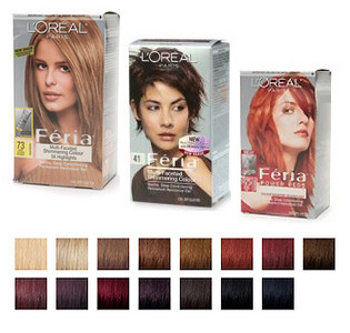 Loreal Feria Color 3D ilgalaikiai plaukų dažai 